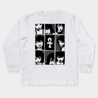 Gestures of Death (black) Kids Long Sleeve T-Shirt